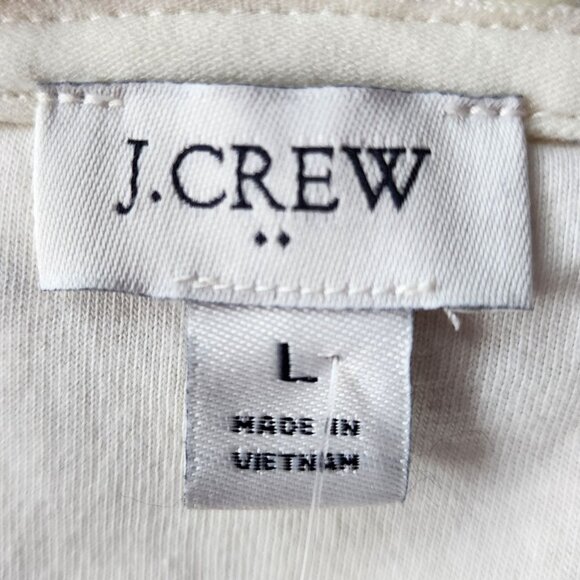 NWT J. Crew Factory Sherpa Fleece Ivory Speckle Zipper Jacket Womens Large - Picture 8 of 11